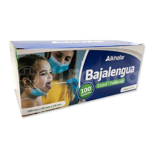 Baja Lengua (Estéril) de Madera Adulto y Pediátrico