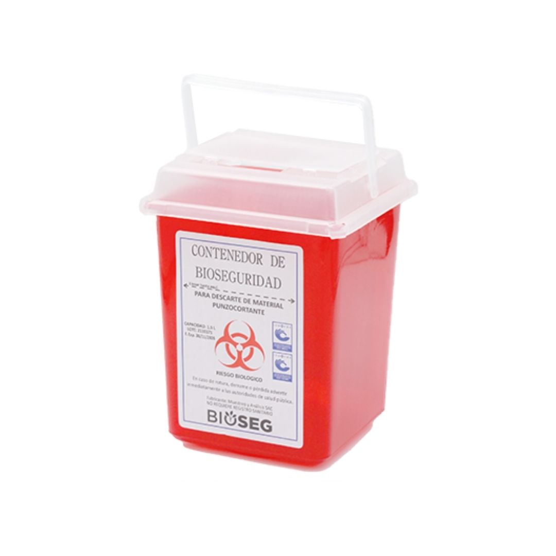 Depósito de Plástico para Material Punzocortante